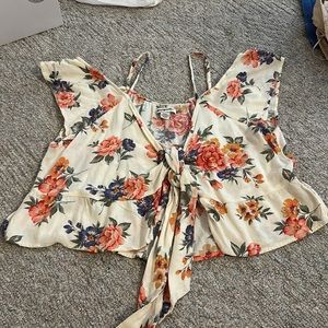 American eagle two strap top with adjustable tie. Size medium.